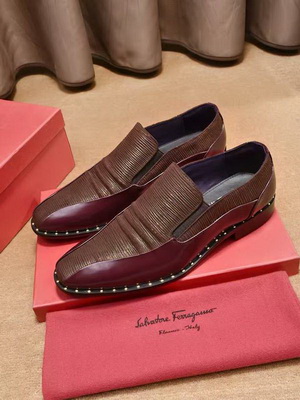 Salvatore Ferragamo Business Men Shoes--081